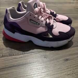 Adidas Pink and Purple Athletic Shoes